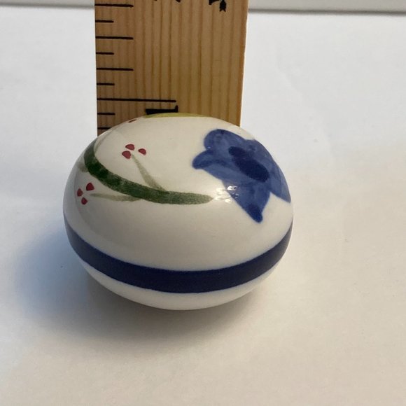 Ceramic Drawer Pull Knobs Cabinet Pulls Flower Floral Set of 27 Blue Green Pink - Picture 5 of 12